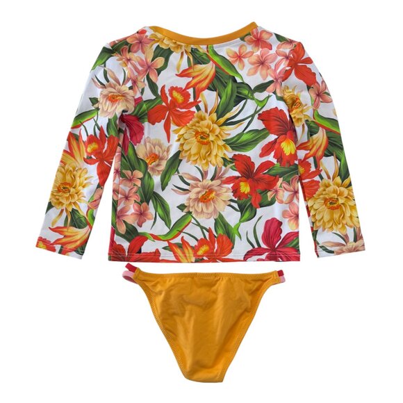 PACIFIC RAINBOW - SWIMMING SET - FLORAL - 5Y - NEW NO TAG - Picture 3 of 4